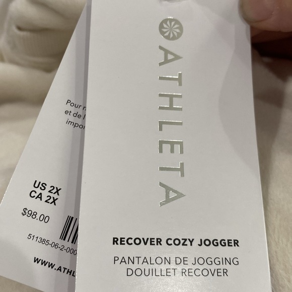 Athleta Recover Cozy Jogger NWT Cream color - Picture 6 of 6